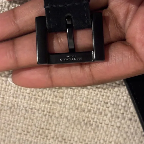 YSL Black Suede Belt Size 85 - Picture 3 of 3